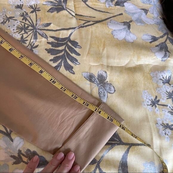 Express Sateen Wrap Top, Tan, Size 1/2 - Picture 8 of 9